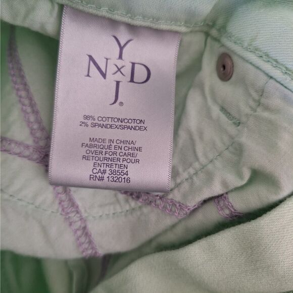 NYDJ Womens Ankle Skinny Jeans Mint Lift Tuck Casual Preppy Flattering Size 8 - Picture 7 of 9